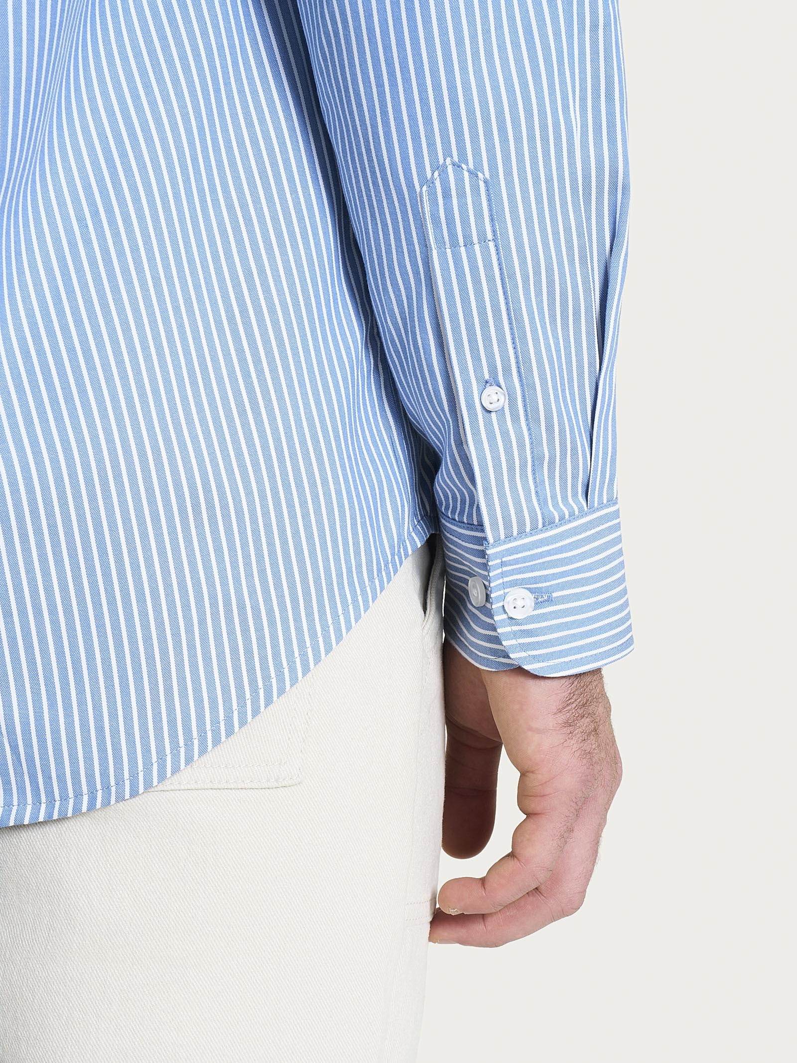 Camicia classica in Oxford Double Twisted Azzurri Uomo - Ragno