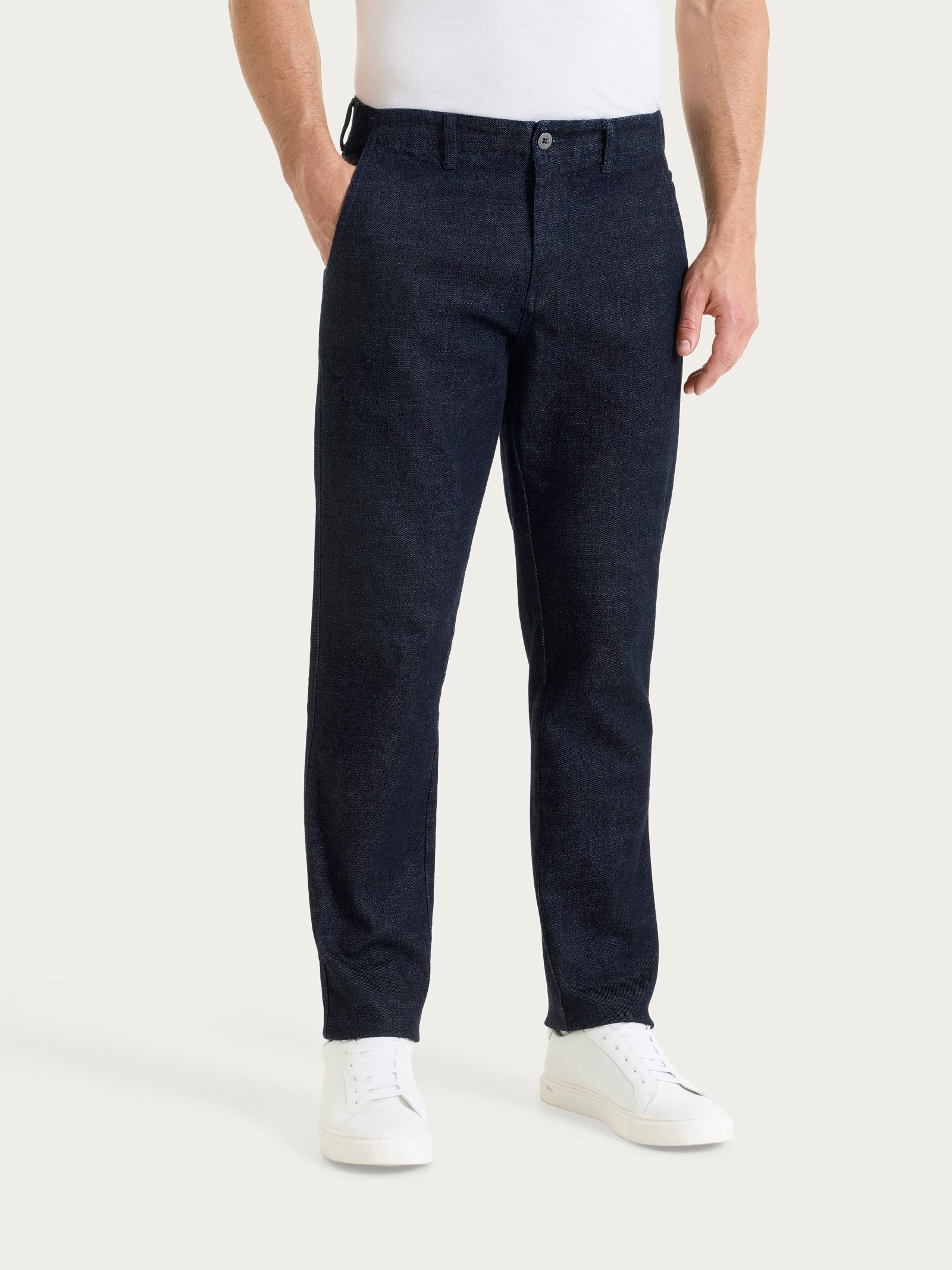 Jeans Chino in Super Denim Viola Uomo - Ragno