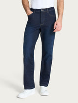 Jeans Bootleg in Super Denim Viola Uomo - Ragno