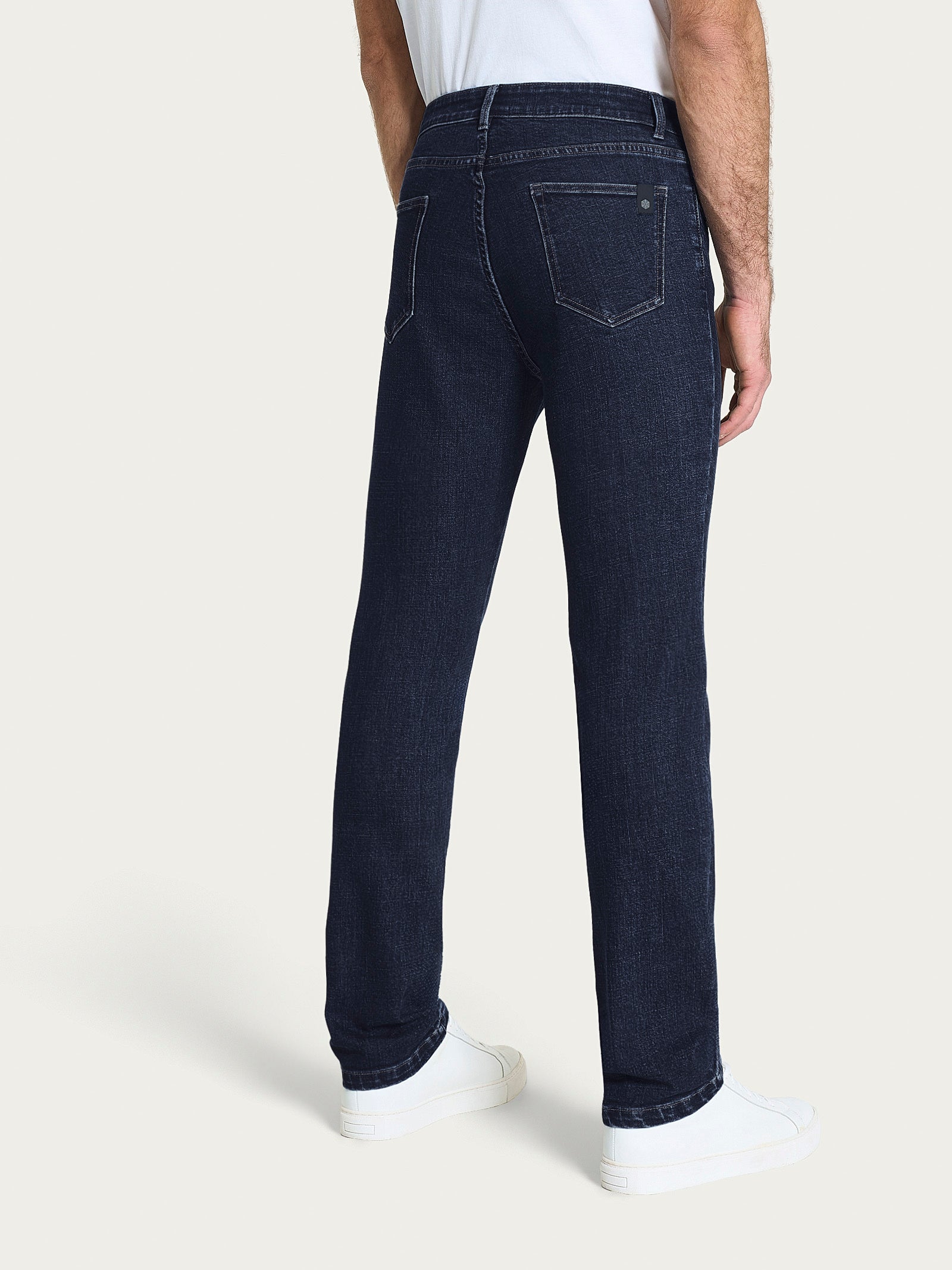 Jeans 5 Tasche in Super Denim Viola Uomo - Ragno