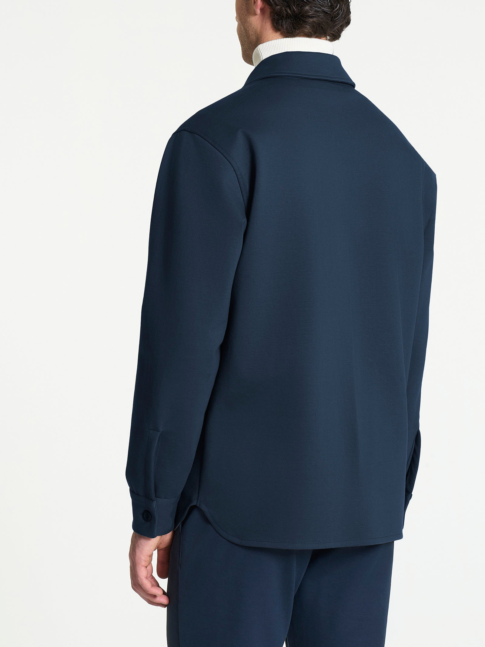 Shacket in Cotton Compact Blu Uomo - Ragno