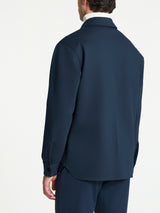 Shacket in Cotton Compact Blu Uomo - Ragno