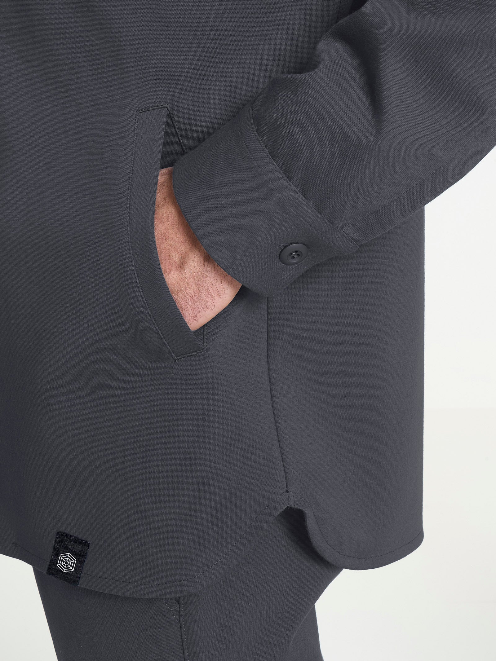 Shacket in Cotton Compact Grigi Uomo - Ragno