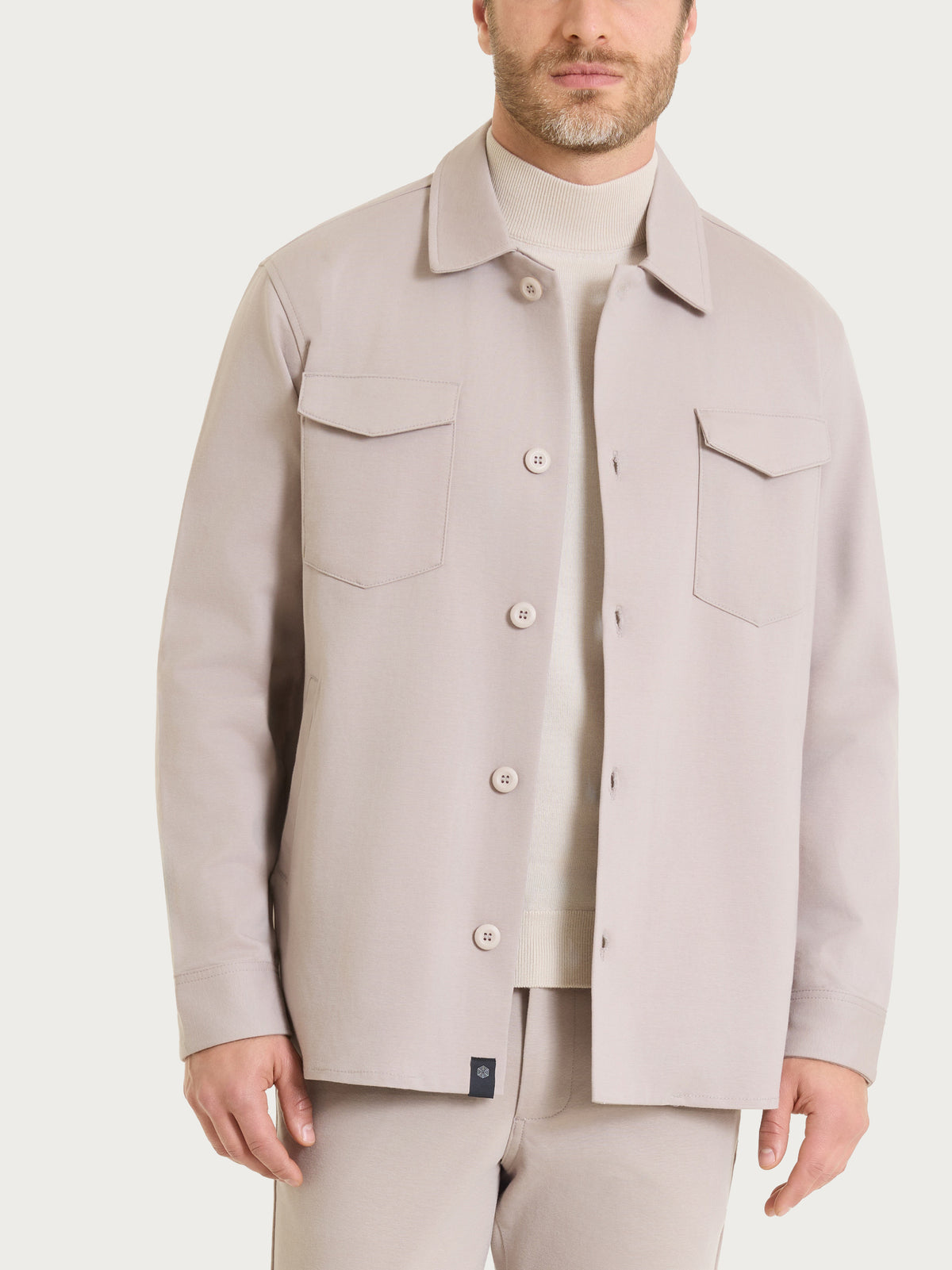 Shacket in Cotton Compact Grigi Uomo - Ragno
