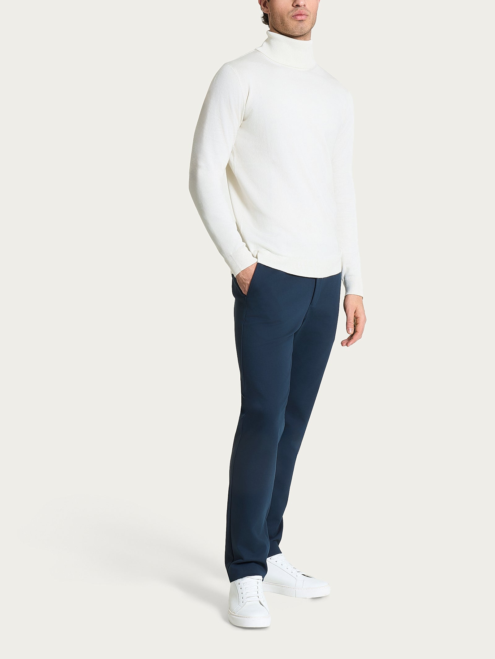 Pantalone con tasche america in Cotton Compact Blu Uomo - Ragno