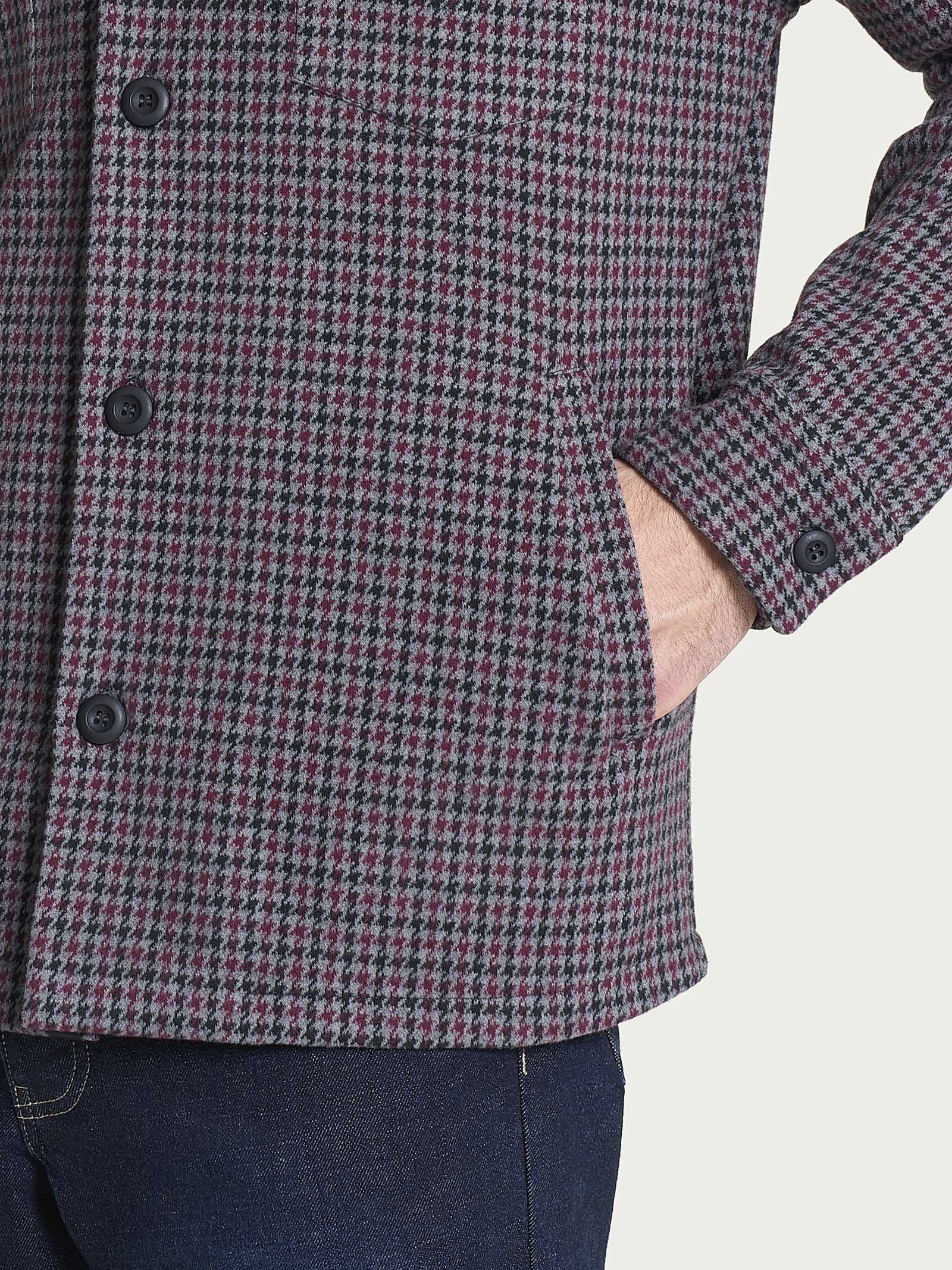 Shacket in Eco Jacquard Viola Uomo - Ragno