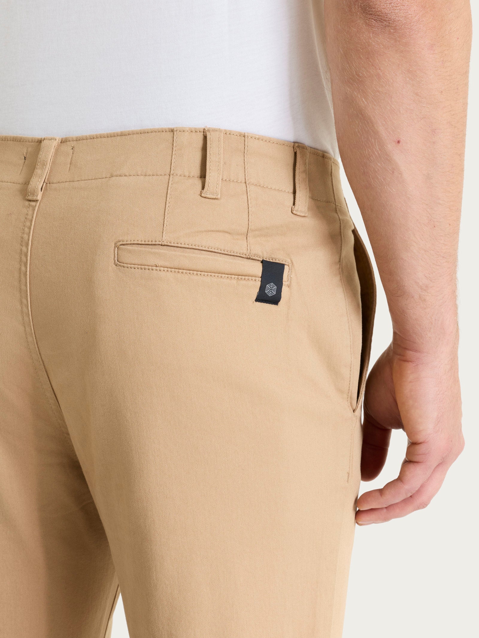 Pantalone con tasche america in Twill Eco Cotton Marroni Uomo - Ragno