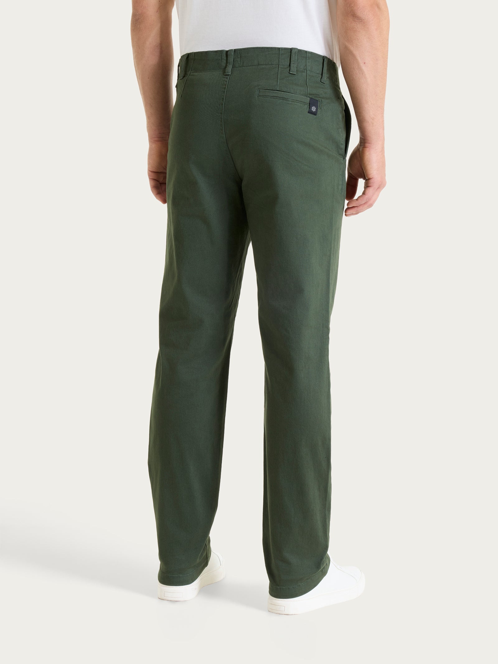 Pantalone con tasche america in Twill Eco Cotton Verdi Uomo - Ragno