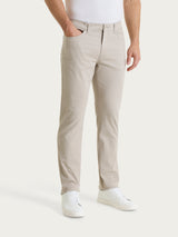 Pantaloni 5 Tasche in Twill di Cotone Grigi Uomo - Ragno