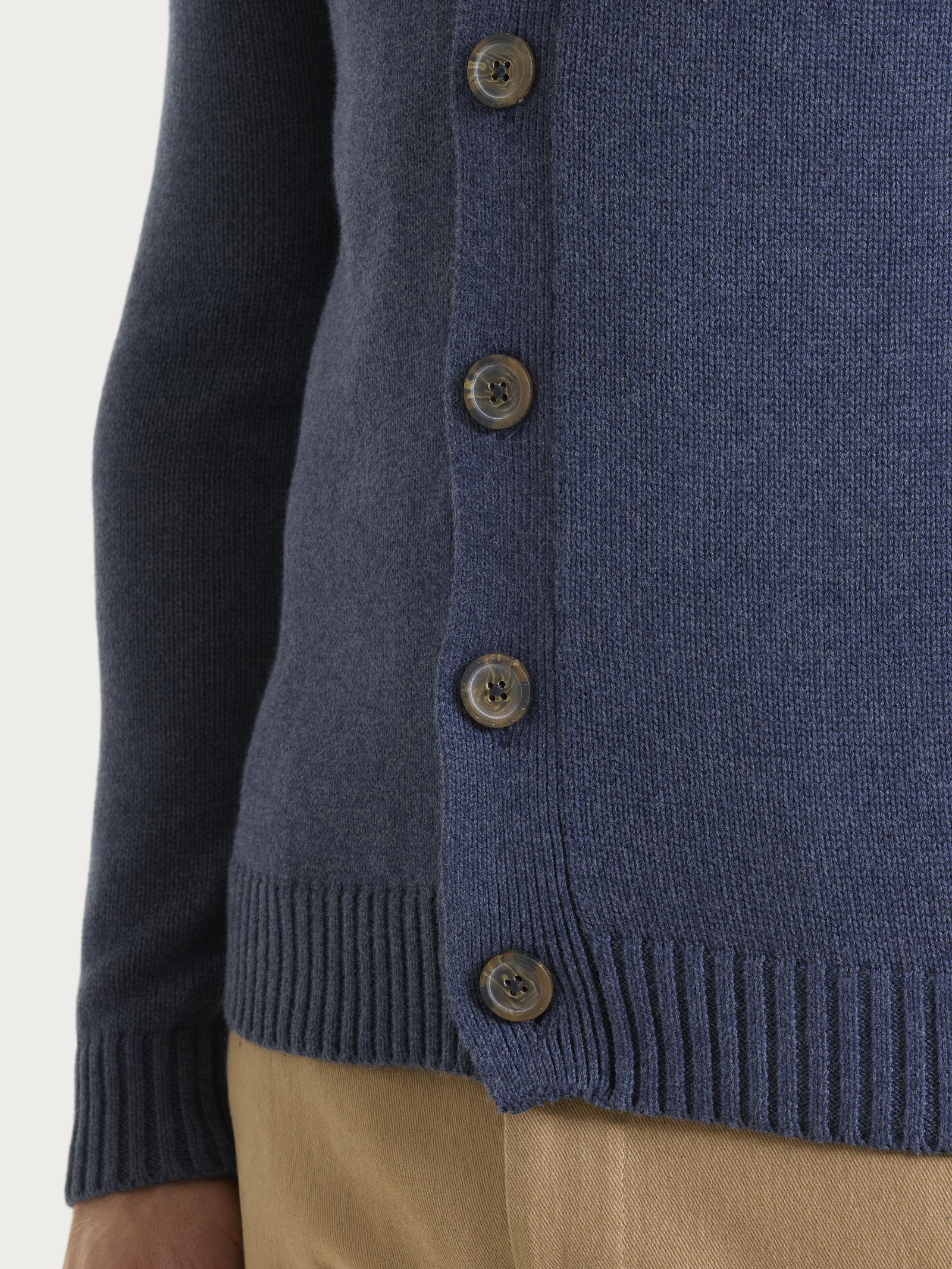 Cardigan in Winter Cotton Azzurri Uomo - Ragno