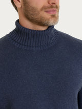 Lupetto in Winter Cotton Azzurri Uomo - Ragno