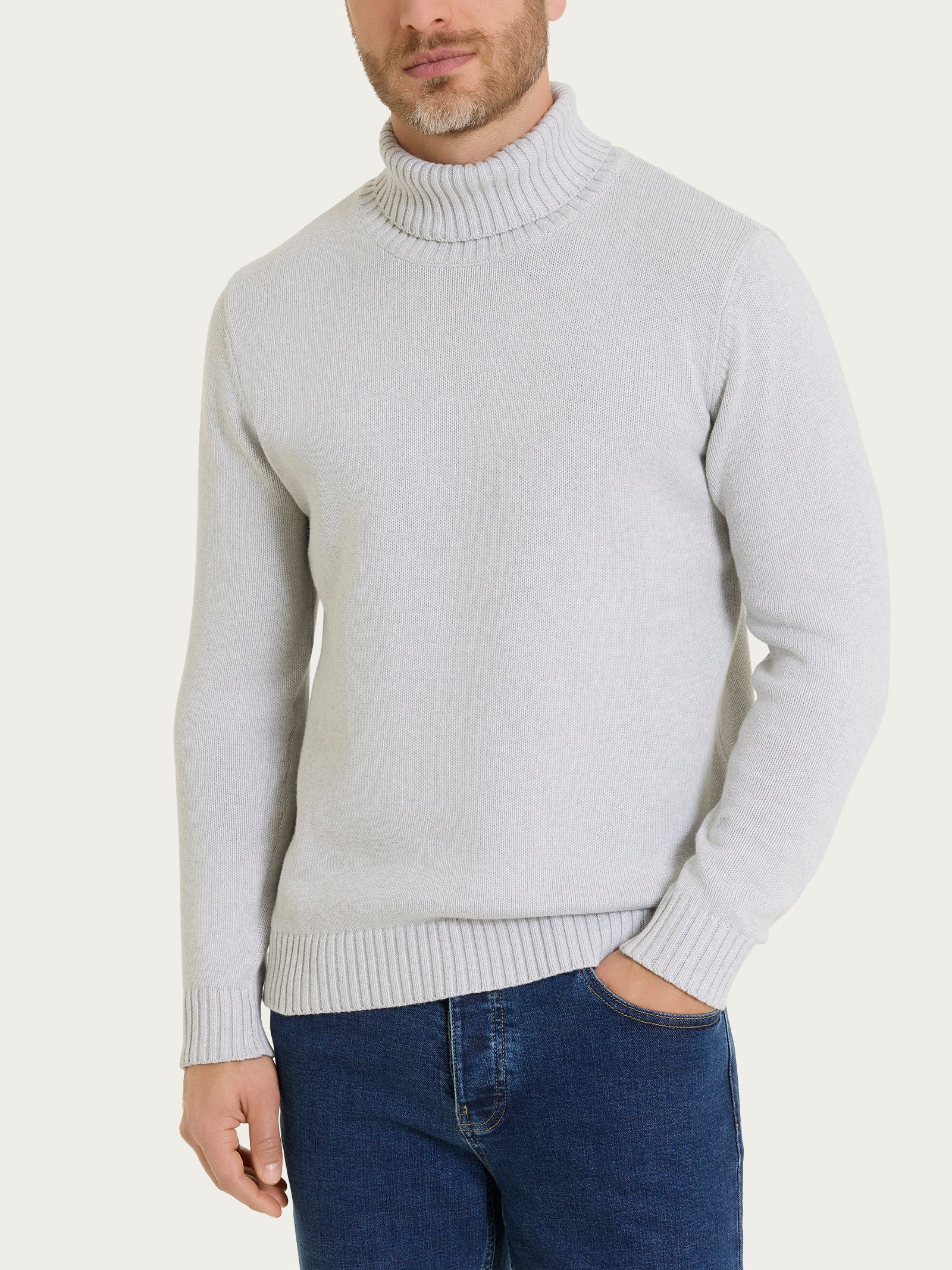 Lupetto in Winter Cotton Grigi Uomo - Ragno