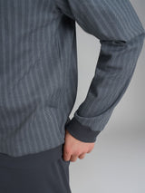 Pigiama spigato con scollo a V in interlock di cotone Neri Uomo - Ragno