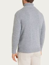 Cardigan con scollo a V in misto Lana e Angora Neri Uomo - Ragno