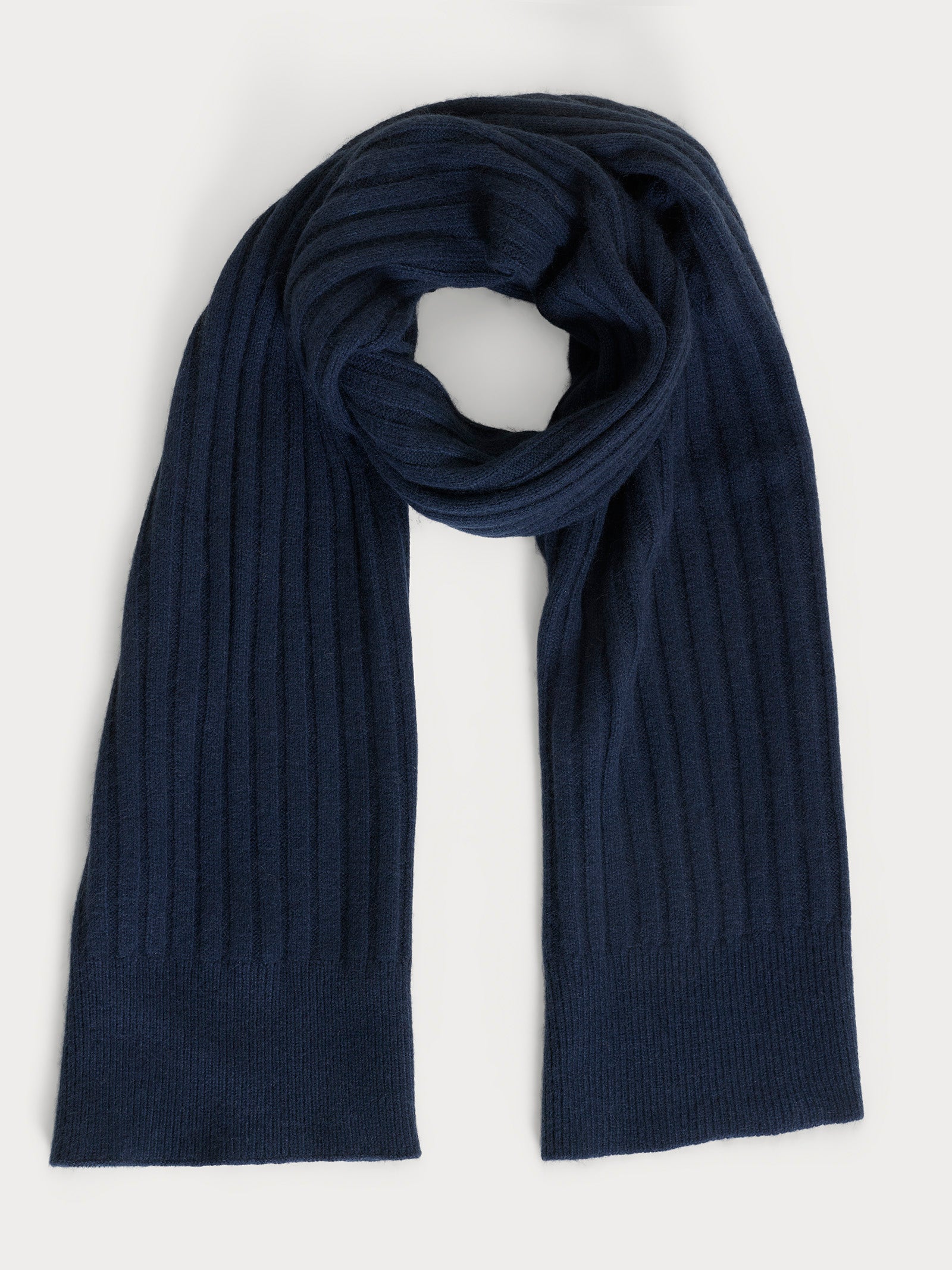 Sciarpa Unisex in Natural Soft Blu Donna - Ragno