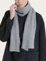 Sciarpa Unisex in misto Lana e Angora Neri Donna - Ragno