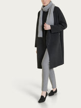 Sciarpa Unisex in misto Lana e Angora Neri Donna - Ragno