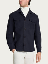 Shacket in Vegan Wool Blu Uomo - Ragno
