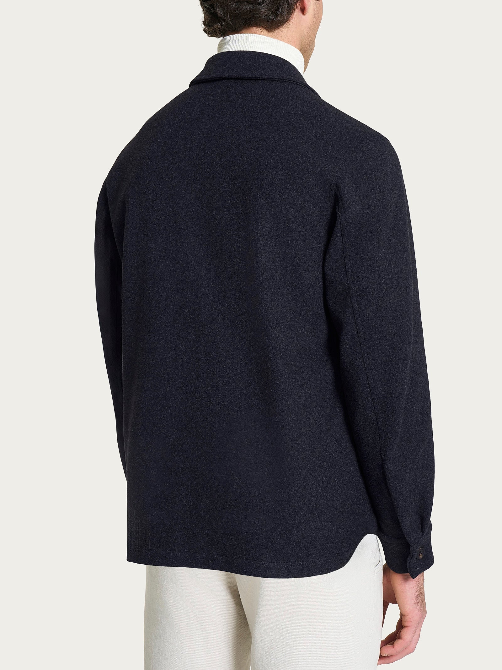 Shacket in Vegan Wool Blu Uomo - Ragno