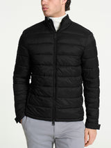 Satin Puffer piumino corto classico Neri Uomo - Ragno