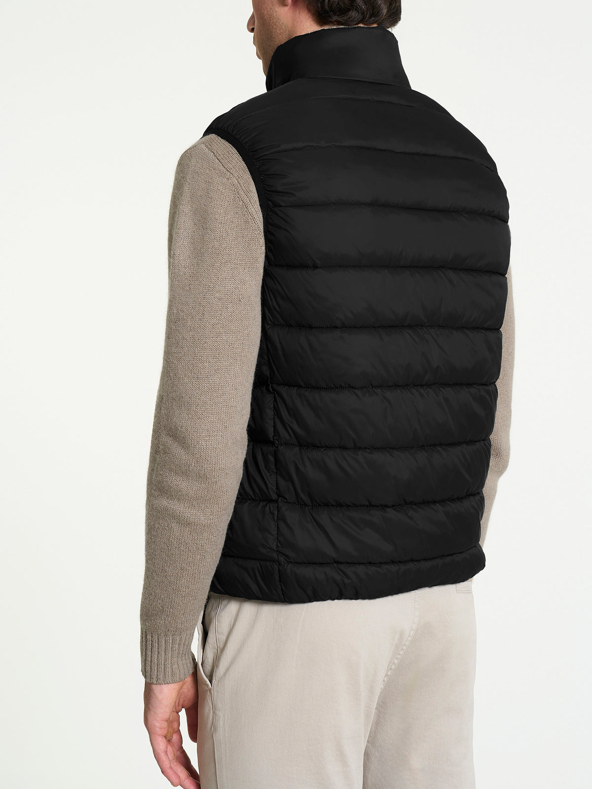 Satin Puffer piumino smanicato Neri Uomo - Ragno