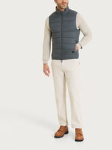 Satin Puffer piumino smanicato Grigi Uomo - Ragno