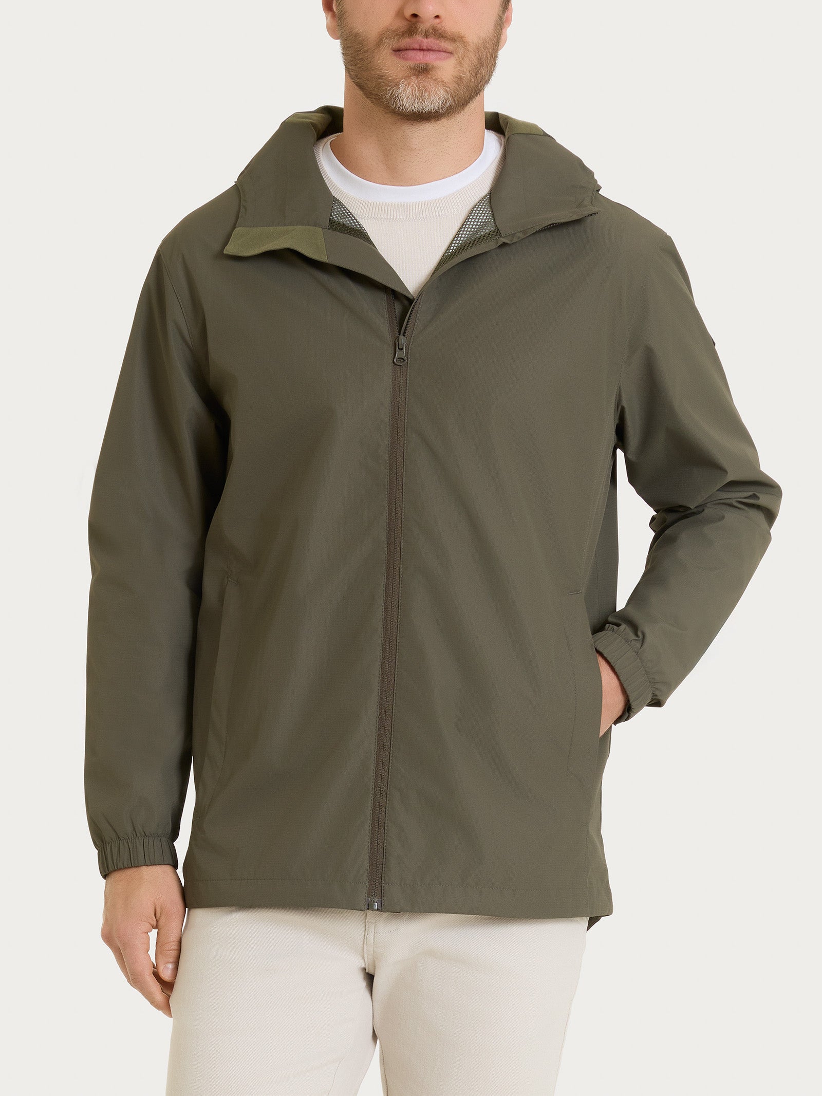 Parka con cappuccio in Shelter Outer Verdi Uomo - Ragno