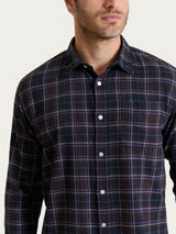 Camicia tartan in Cotton Flannel Marroni Uomo - Ragno
