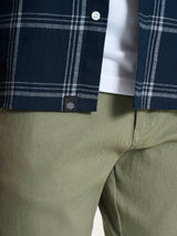 Camicia tartan in Cotton Flannel Blu Uomo - Ragno