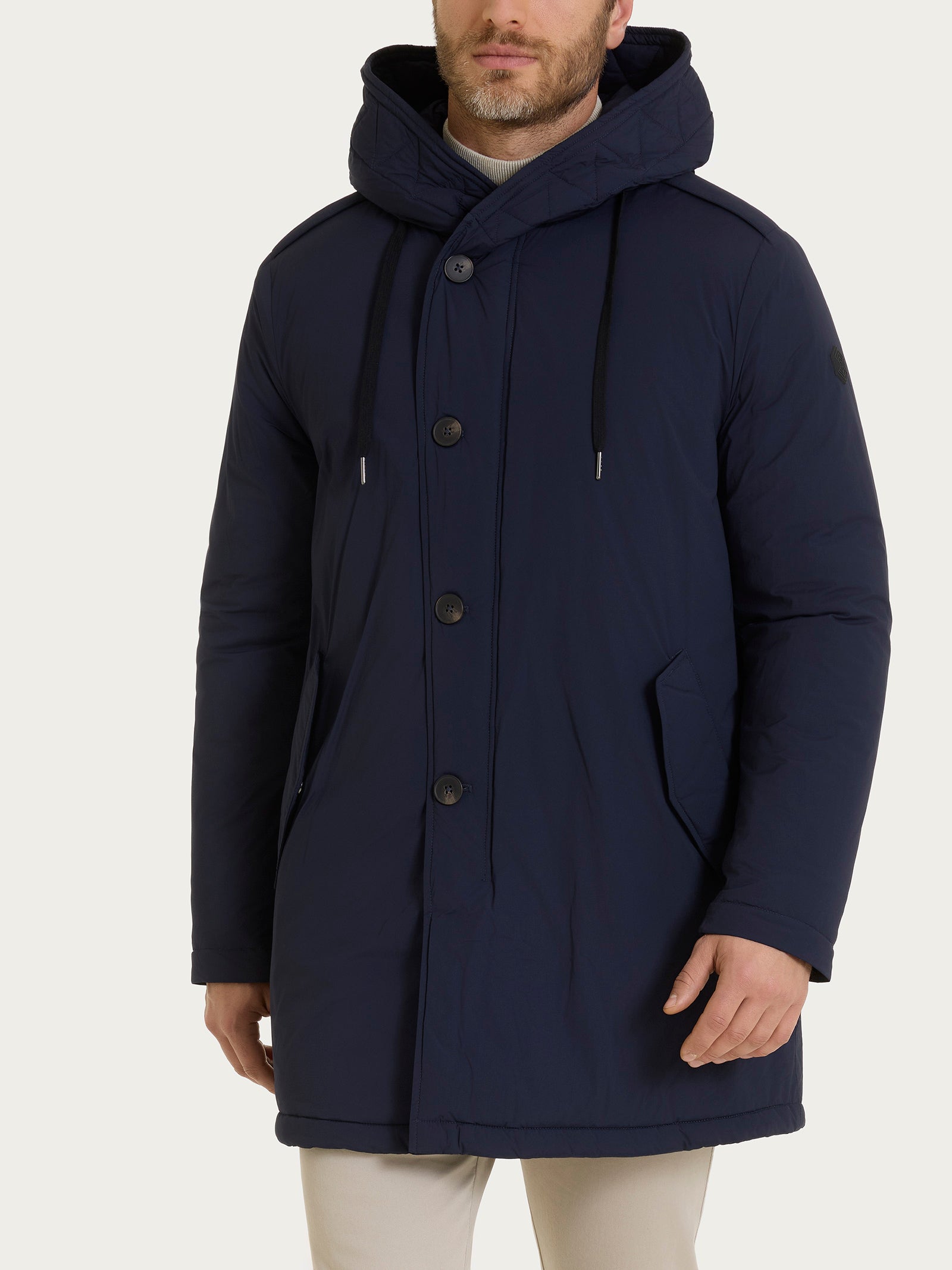 Piumerino Anorak imbottito in lana  Blu Uomo - Ragno