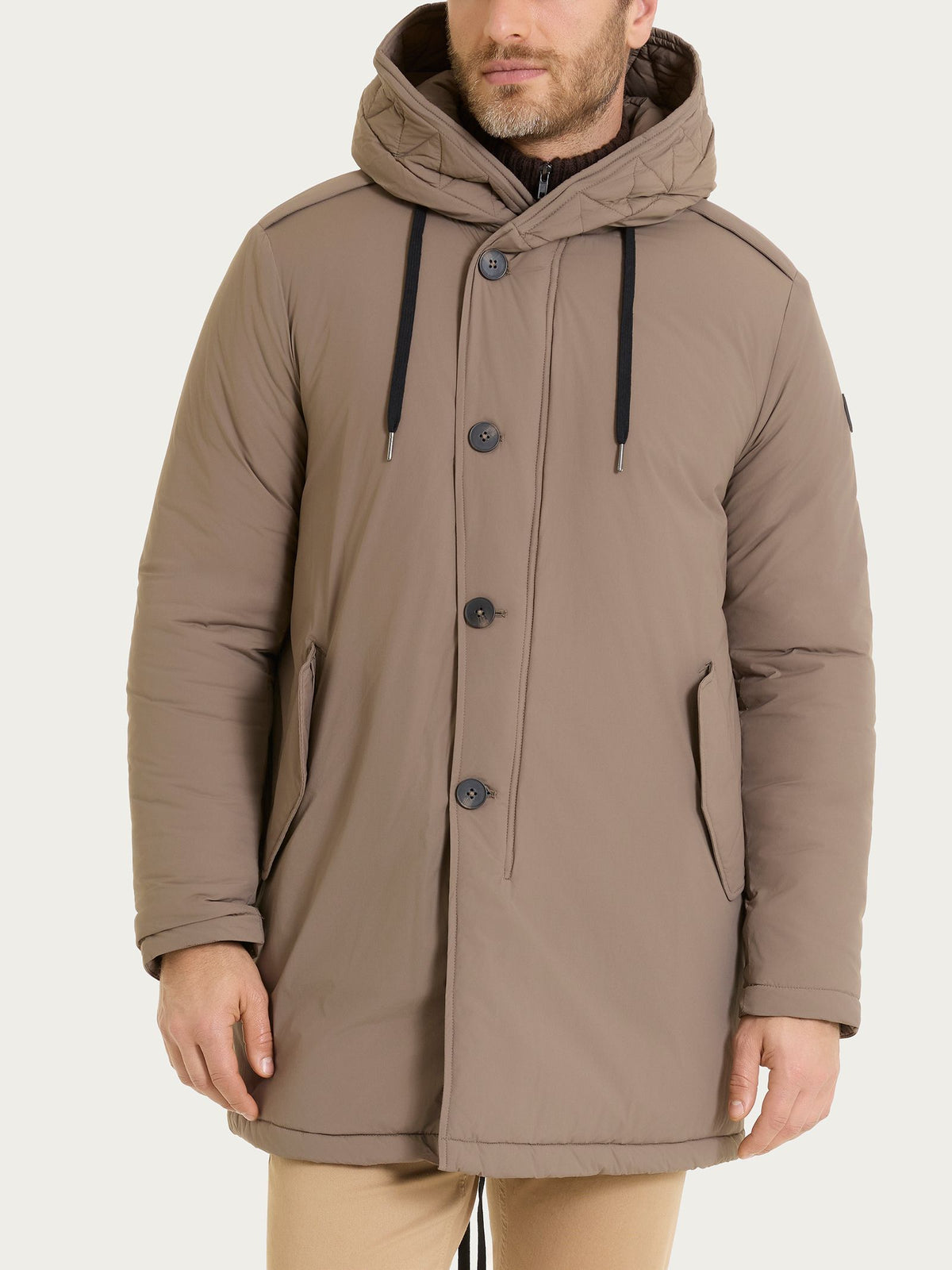 Piumerino Anorak imbottito in lana  Grigi Uomo - Ragno