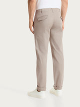 Pantalone Chino in Heavy Duty Twill di Cotone Grigi Uomo - Ragno