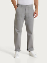 Pantalone Explorer in Heavy Duty Twill di Cotone Neri Uomo - Ragno