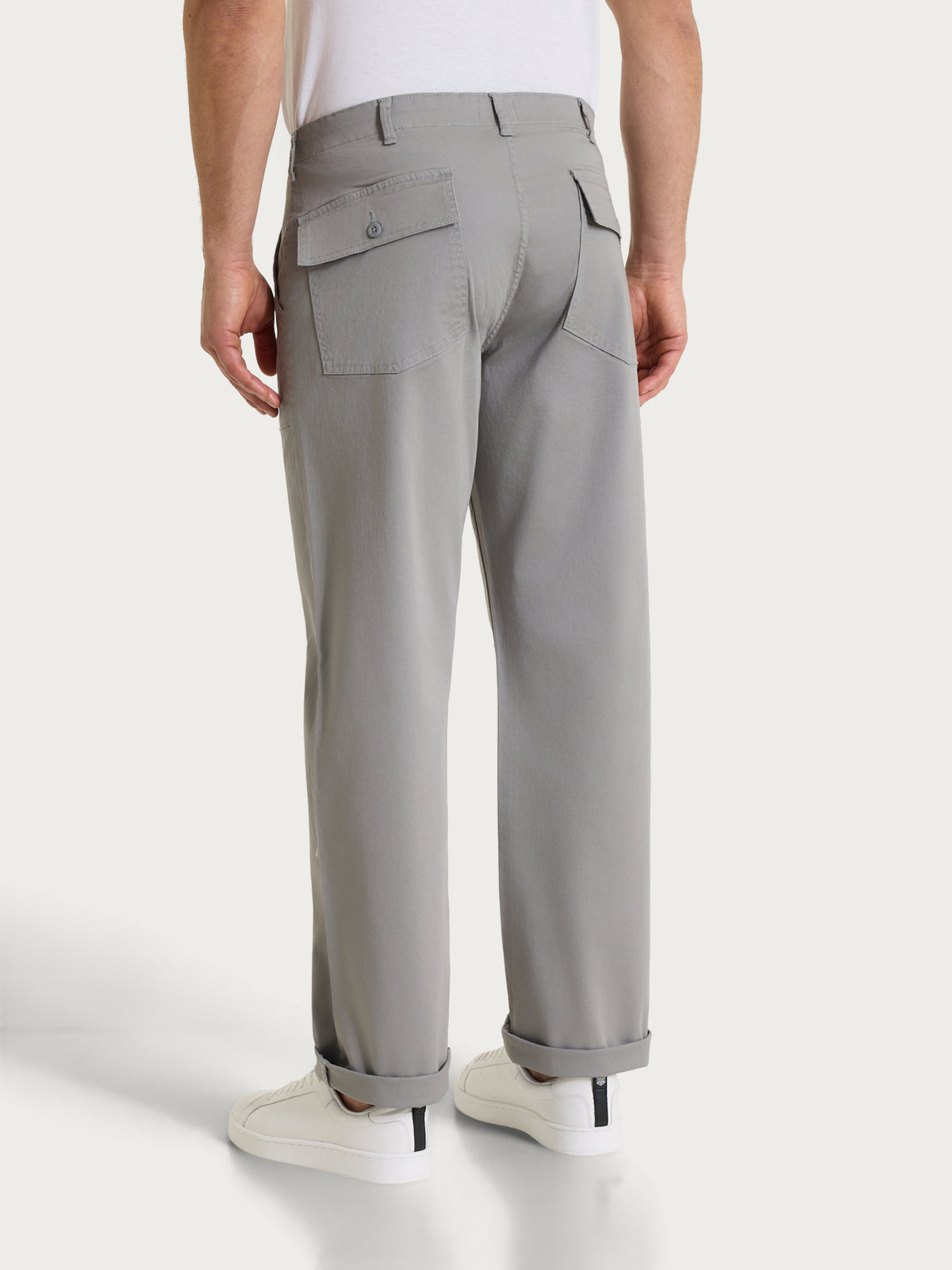 Pantalone Explorer in Heavy Duty Twill di Cotone Neri Uomo - Ragno