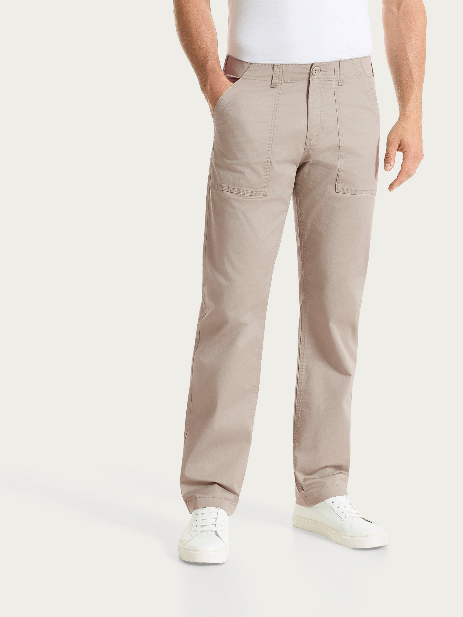 Pantalone Explorer in Heavy Duty Twill di Cotone Grigi Uomo - Ragno