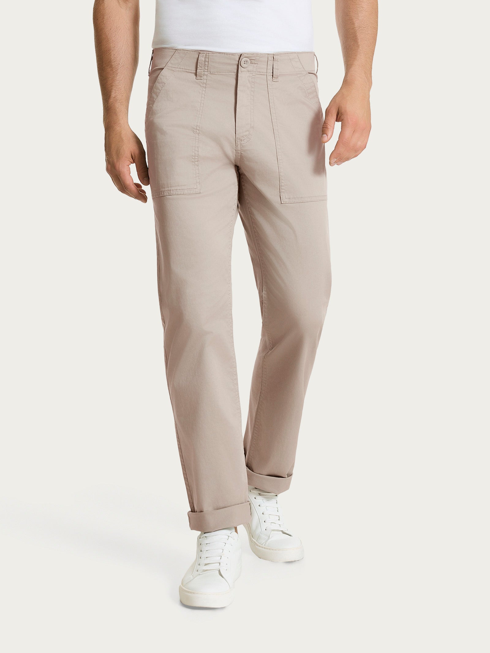 Pantalone Explorer in Heavy Duty Twill di Cotone Grigi Uomo - Ragno