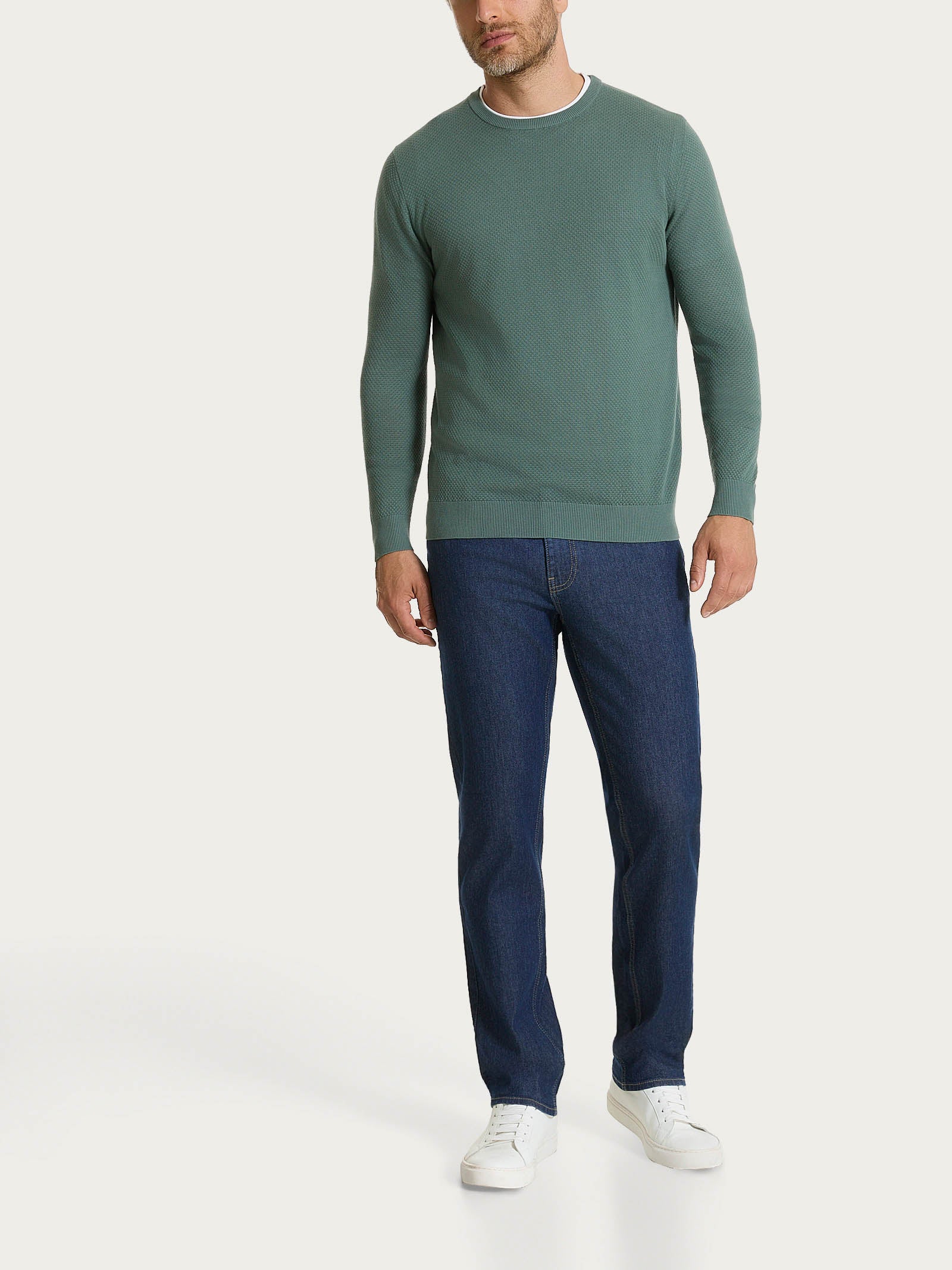 Pantalone con tasche america in Satin Power  Blu Uomo - Ragno