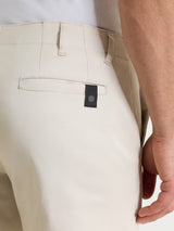 Pantalone con tasche america in Satin Power  Bianchi Uomo - Ragno