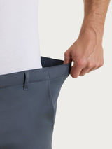Pantalone con tasche america in Satin Power  Neri Uomo - Ragno