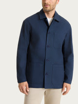 Giacca utility in Canvas Stretch Blu Uomo - Ragno