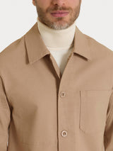 Giacca utility in Canvas Stretch Marroni Uomo - Ragno