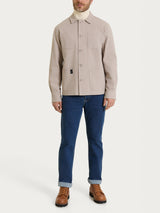 Giacca utility corta in Canvas Stretch Grigi Uomo - Ragno