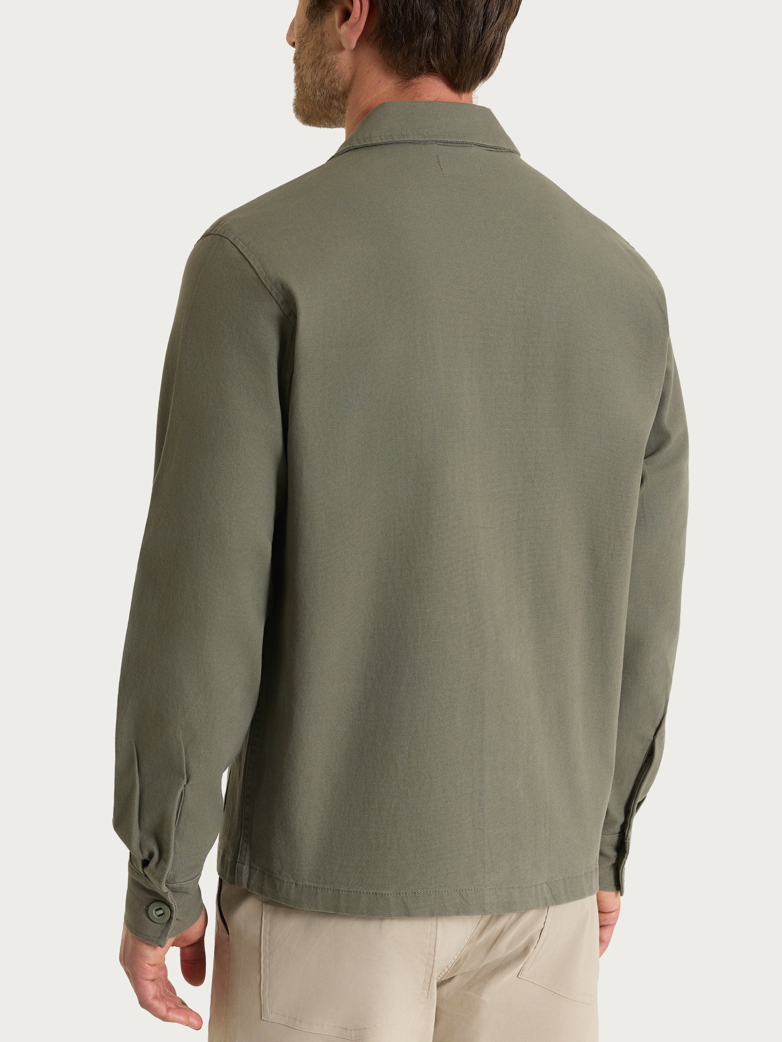 Giacca utility corta in Canvas Stretch Verdi Uomo - Ragno