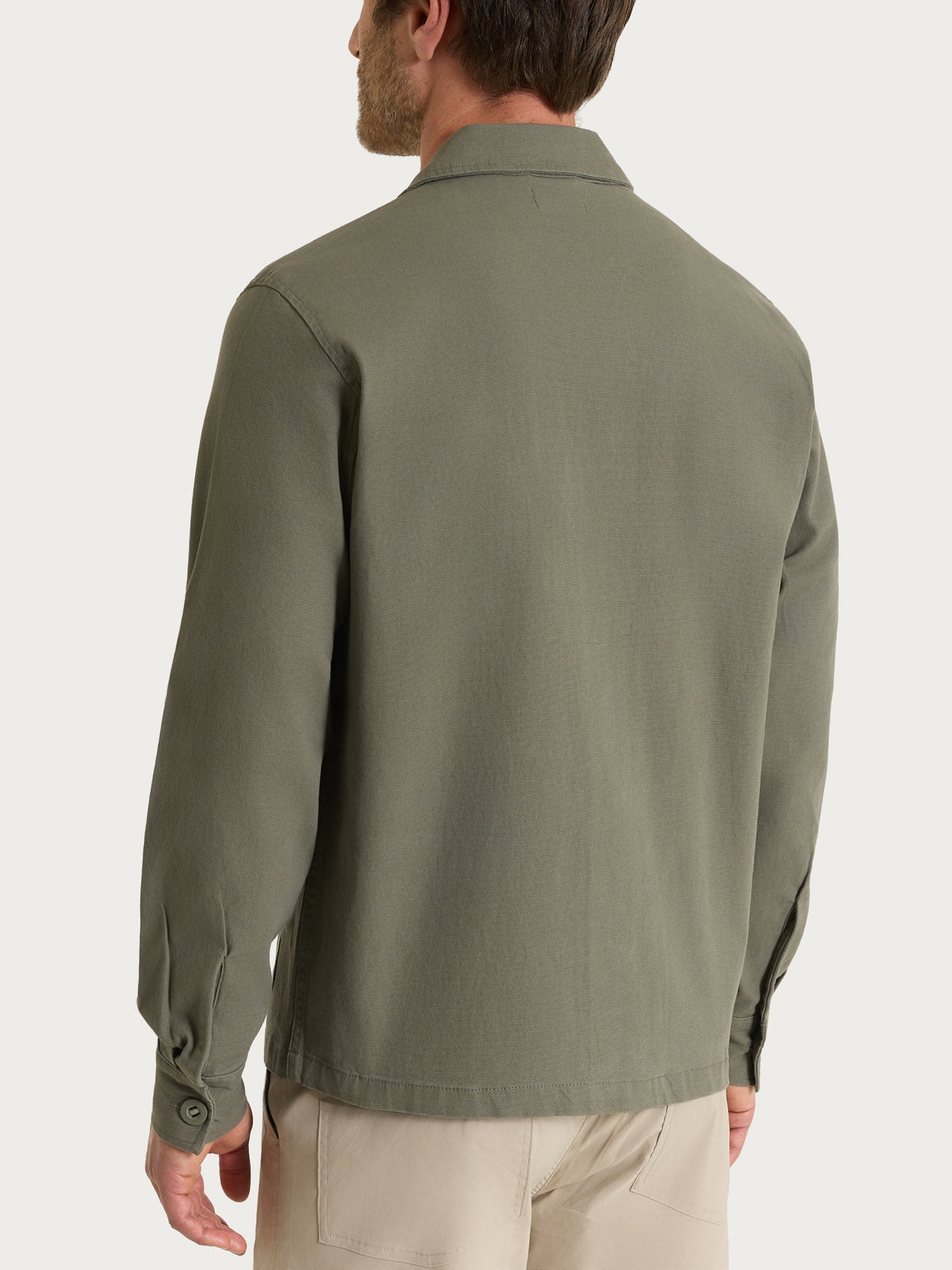 Giacca utility corta in Canvas Stretch Verdi Uomo - Ragno
