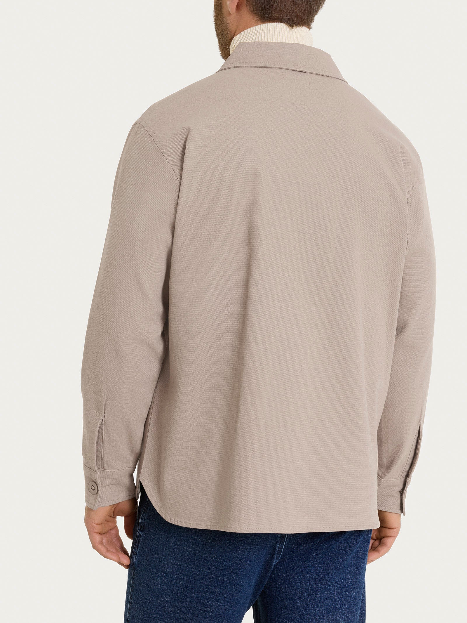Shacket in Canvas Stretch Grigi Uomo - Ragno