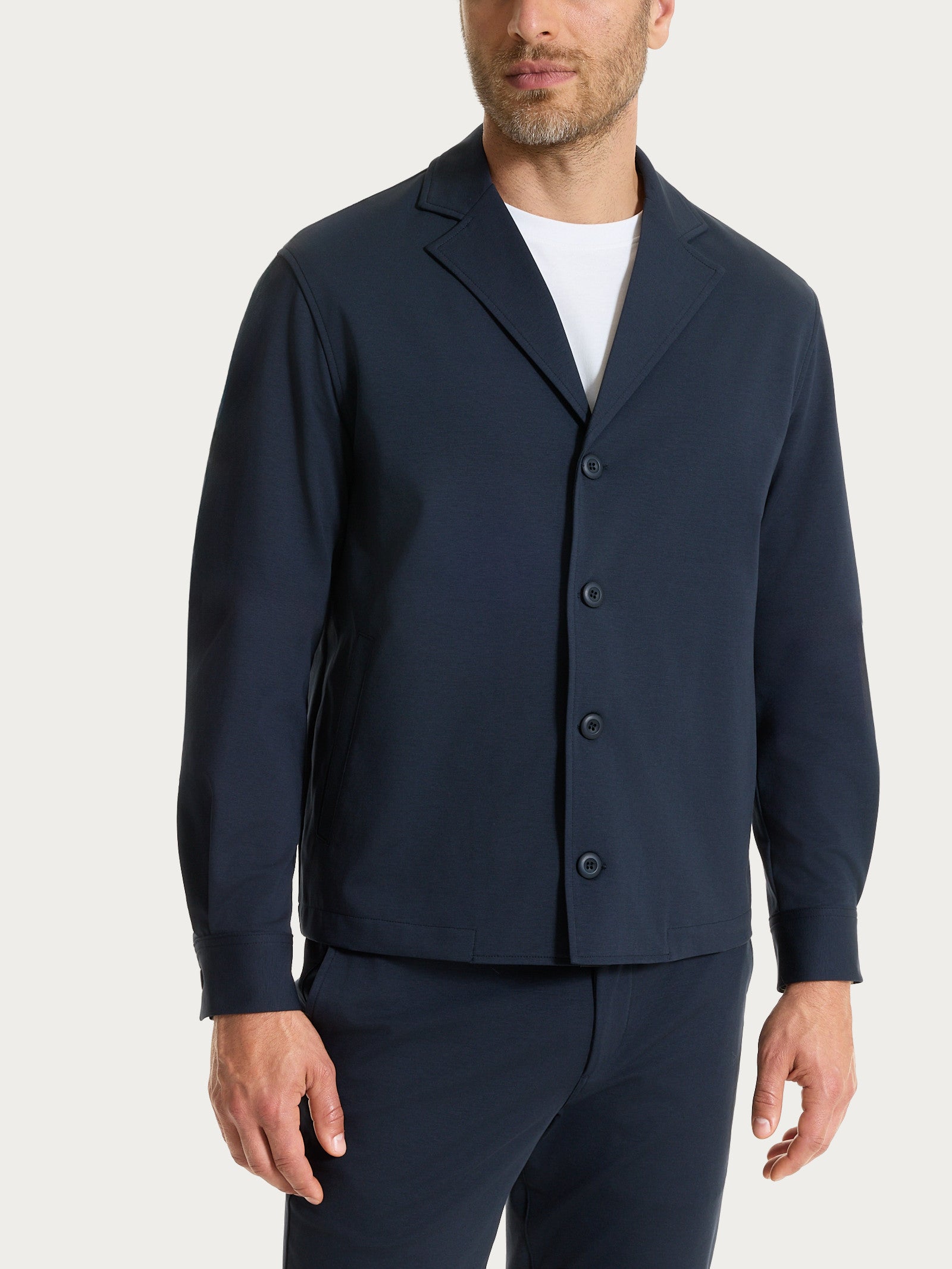 Giacca a manica lunga in Compact Light Blu Uomo - Ragno