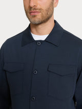 Giacca con tasche in Compact Light Blu Uomo - Ragno