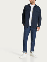 Giacca con tasche in Compact Light Blu Uomo - Ragno