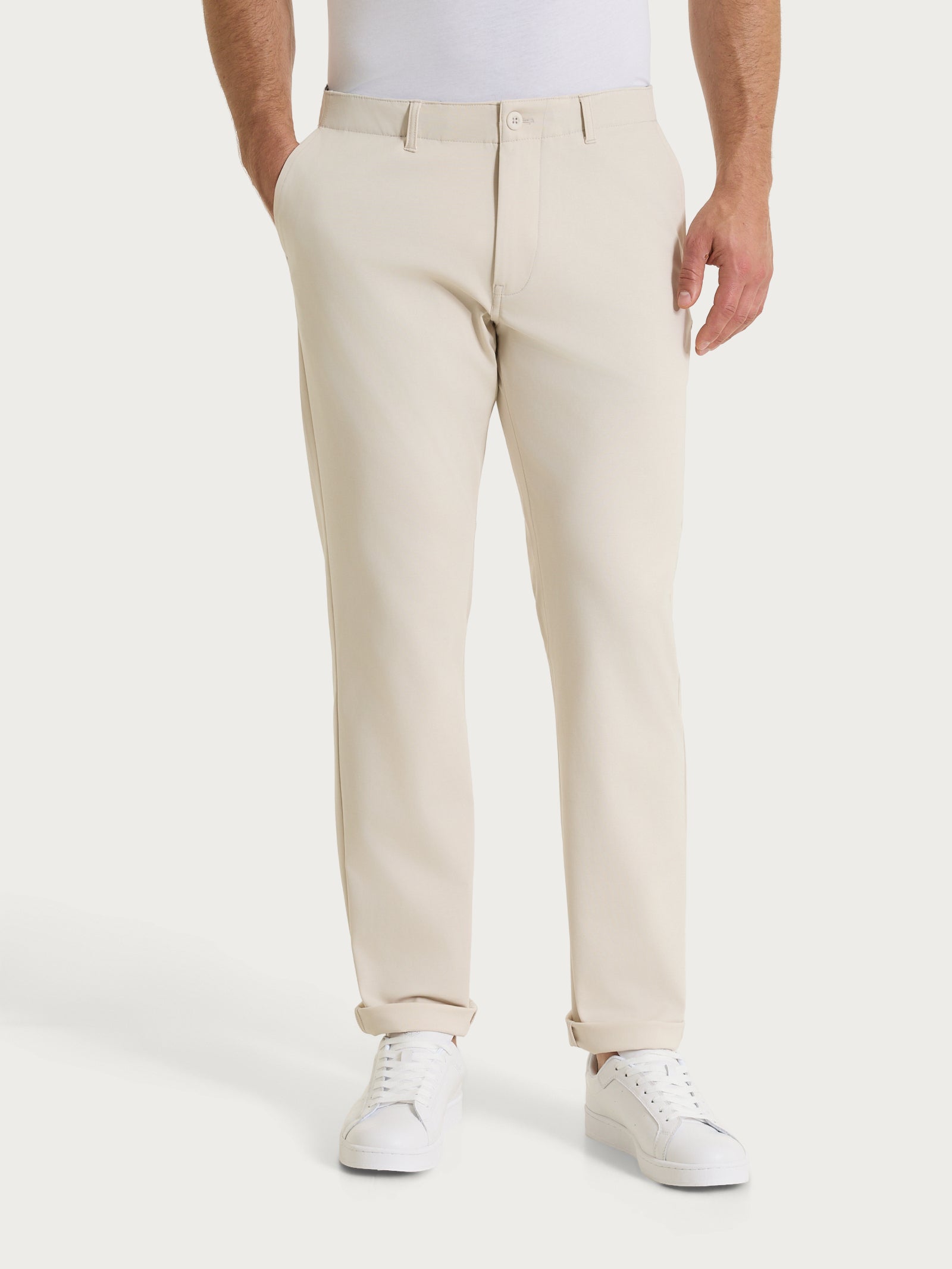 Pantalone con tasche america in Compact Light Bianchi Uomo - Ragno