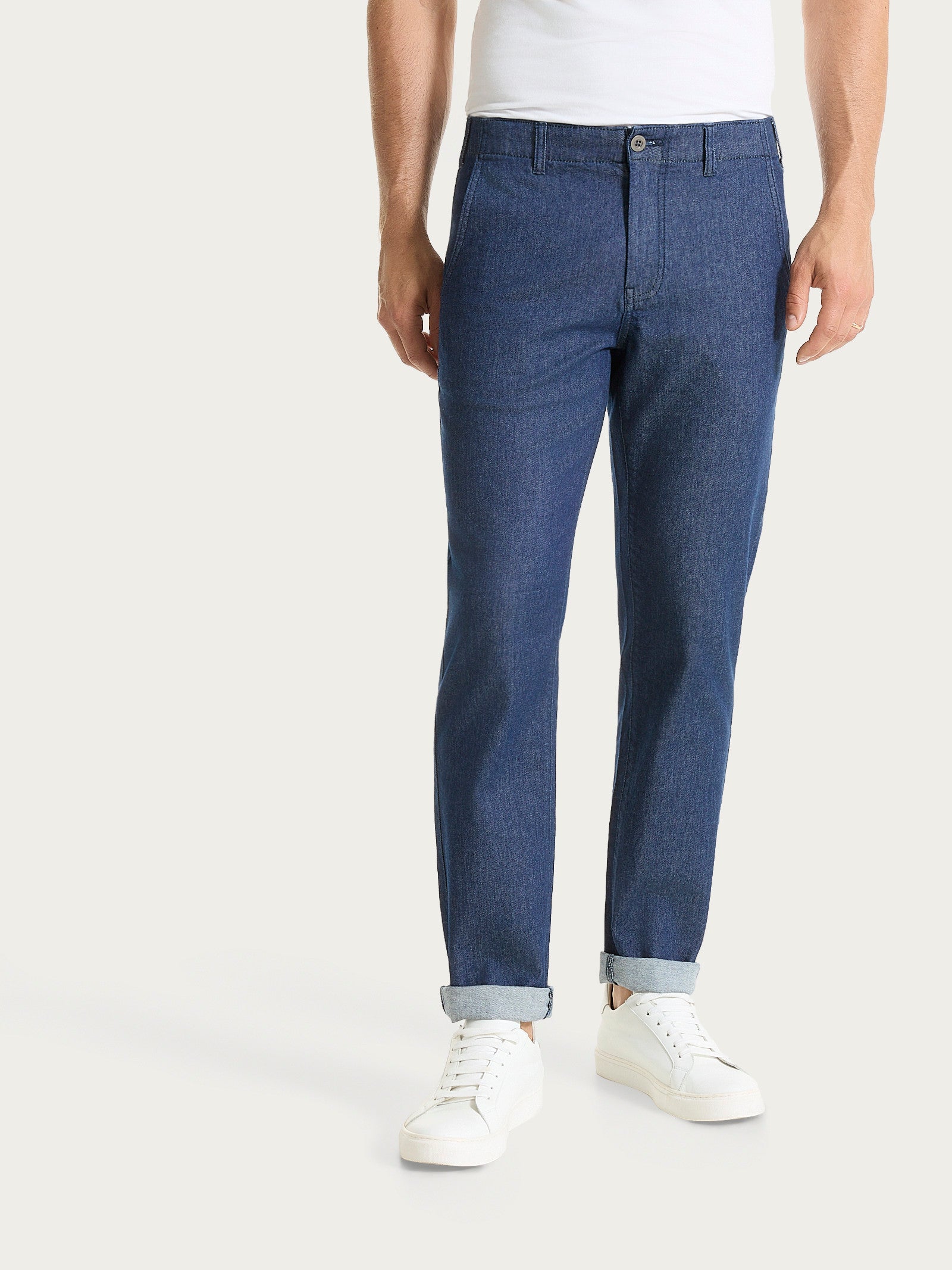 Jeans Chino in Light Denim Viola Uomo - Ragno